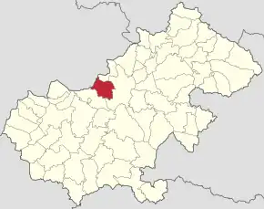 Localizare în cadrul județului