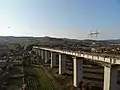 Viaductul Topolog - vedere spre tunel Gibei