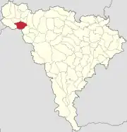 Localizare în cadrul județului