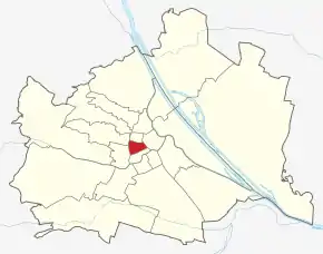 Poziția localității Neubau