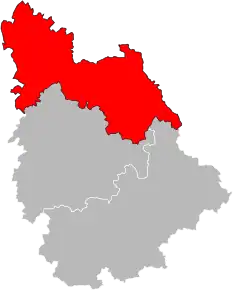 Arondismentul Châtellerault în cadrul departamentului Vienne