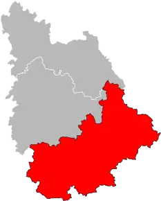 Arondismentul Montmorillon în cadrul departamentului Vienne