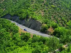 Autostrada A1 spre Veles, pe tronsonul moștenit din vechea autostradă