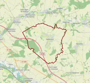 Poziția localității Vignacourt