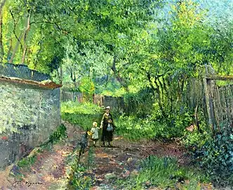 Mamă și copil plimbându-se