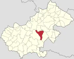 Localizare în cadrul județului