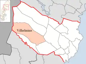 Localizarea comunei în cadrul comitatului