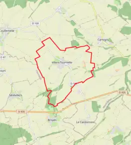 Poziția localității Villers-Tournelle