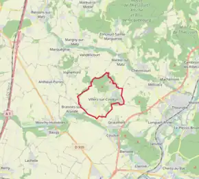 Poziția localității Villers-sur-Coudun