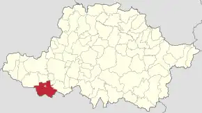 Localizare în cadrul județului