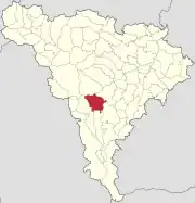 Localizare în cadrul județului