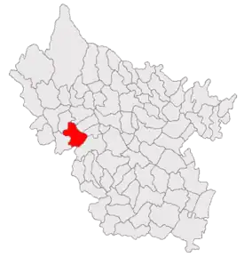 Poziția localității Viperești