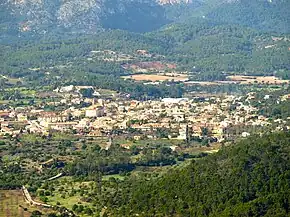 Vedere spre Calvià de la „Mirador de n'Alçamora”