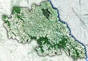 Amplasarea în cadrul județului