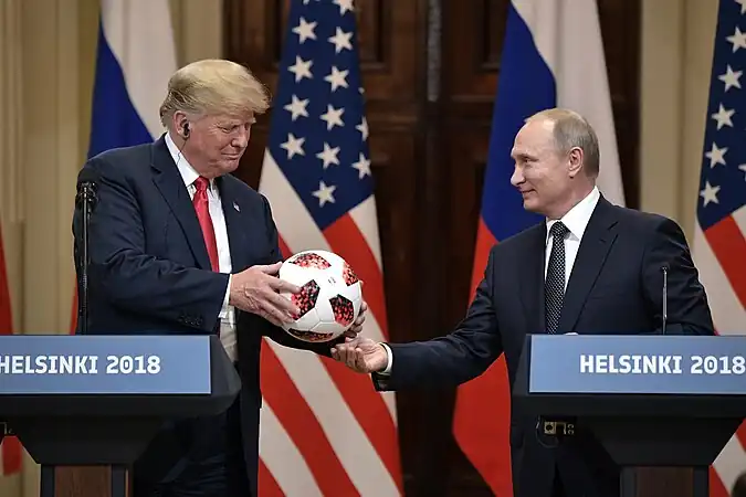 Donald Trump & Vladimir Putin la Helsinki