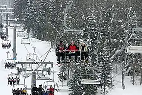 Președintele Rusiei, Vladimir Putin pe telescaun