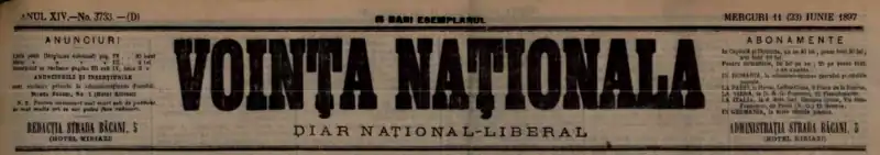 Voința Națională, București, 1897. (1)