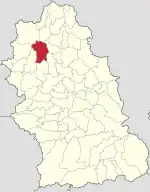 Localizare în cadrul județului