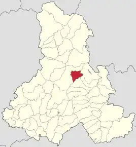 Localizare în cadrul județului