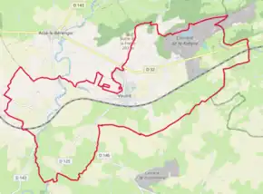 Poziția localității Voutré