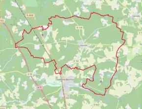 Poziția localității Vouzon