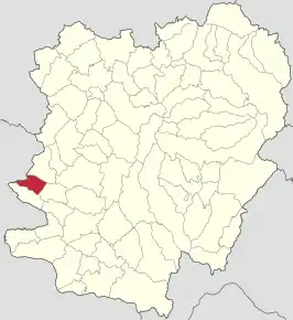 Poziția localității Ciortea