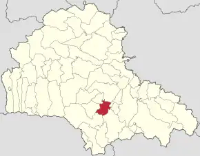 Localizare în cadrul județului