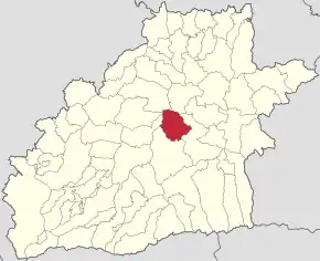 Localizare în cadrul județului