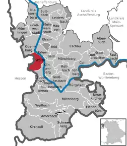 Poziția localității Wörth am Main