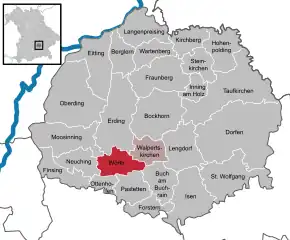 Poziția localității Wörth