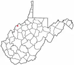 Localizare în Wood County in the State of West Virginia