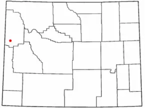 Poziția localității Jackson