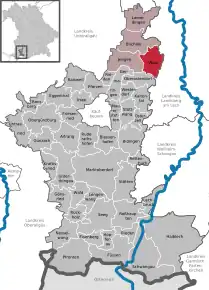 Poziția localității Waal