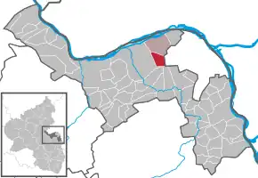 Poziția  Wackernheim pe harta districtului Mainz-Bingen
