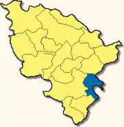 Poziția  Waidhofen pe harta districtului Neuburg-Schrobenhausen