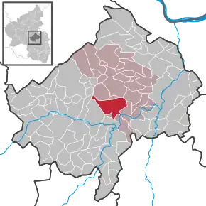 Poziția  Waldböckelheim pe harta districtului Bad Kreuznach