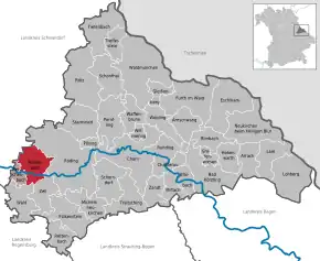 Poziția localității Walderbach