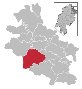 Poziția localității Waldkappel