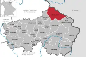 Poziția localității Waldsassen