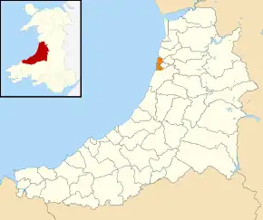 Poziția localității Aberystwyth