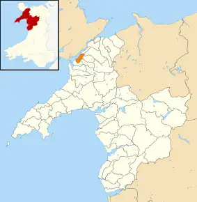 Poziția localității Caernarfon
