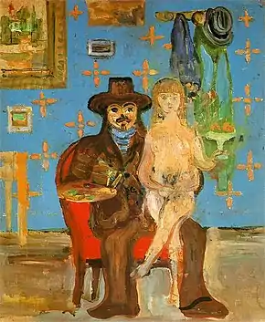 „Artistul cu modelul său”, 1930