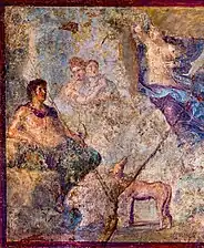Pictură, Endimion și Selena cu câine, Pompeii