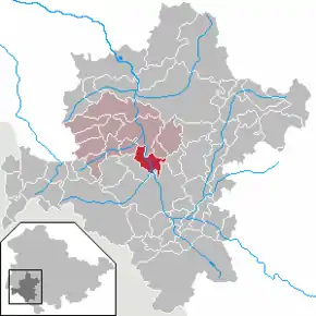 Poziția localității Walldorf