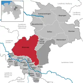 Poziția localității Walsrode