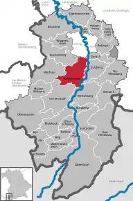 Poziția  Waltenhofen pe harta districtului Oberallgäu
