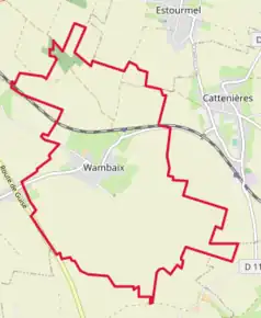 Poziția localității Wambaix