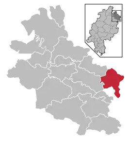 Poziția localității Wanfried