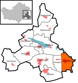 Poziția localității Wansleben am See