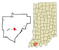Location in the state of Indiana